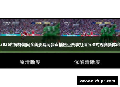 2026世界杯期间全美影院同步直播焦点赛事打造沉浸式观赛新体验